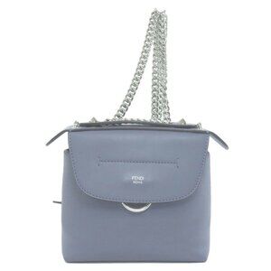 FENDI Mini Backpack Calf Leather Daypack Black